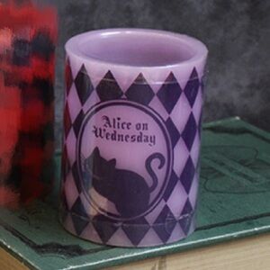 Alice in Wonderland Cheshire Cat LED Candle Safe Night Light Kawaii Decor Japan
